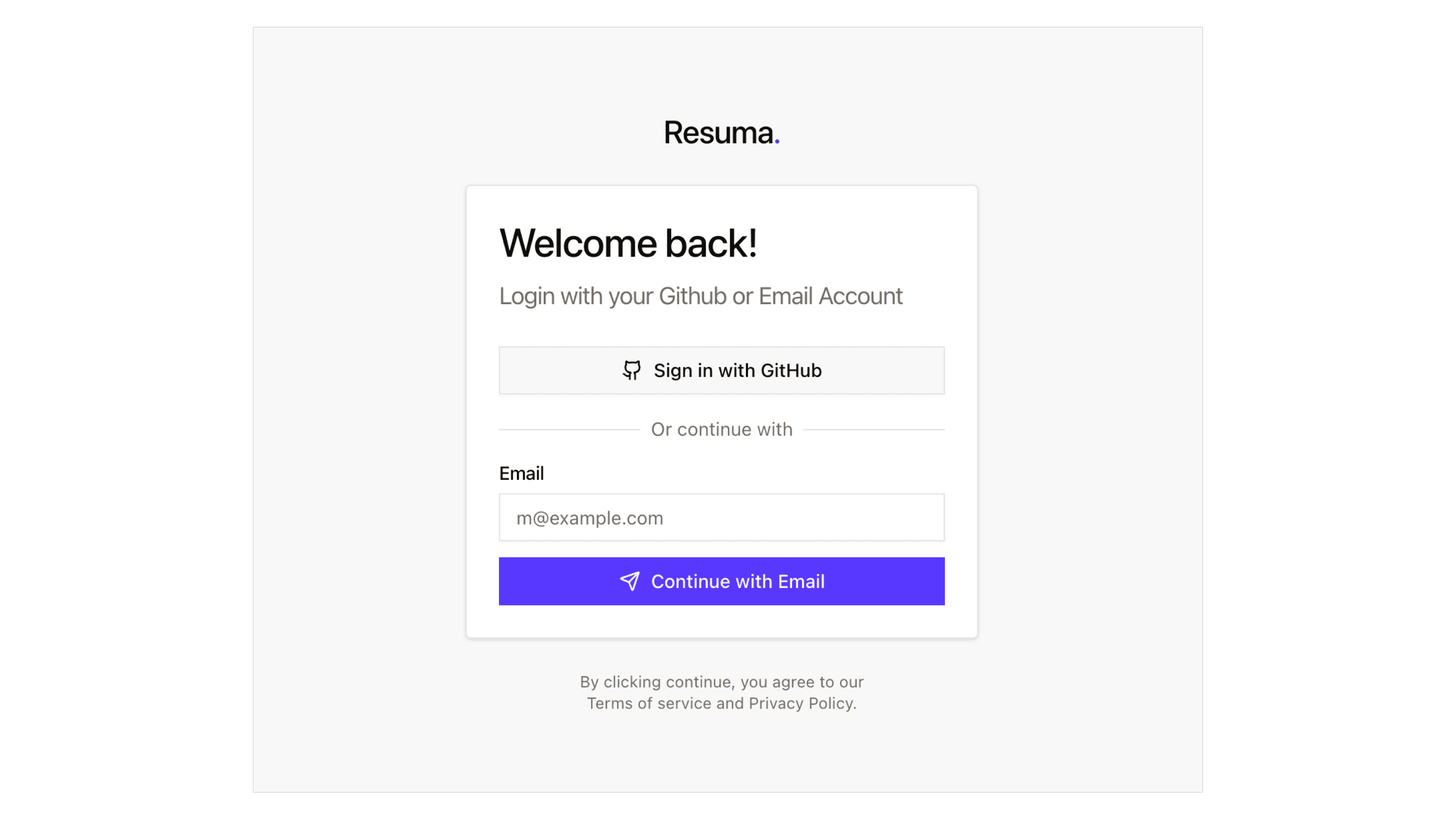 Account creation